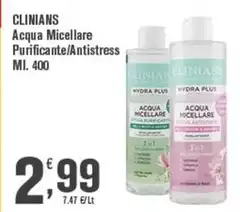 Clinians - Acqua Micellare Purificante/Antistress
