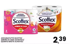 Scottex - Asciugatutto Amodore Di Casa X3 Rotoli/ Quanto Basta X2 Rotoli Scottex - Asciugatutto Amodore Di Casa X3 Rotoli/ Quanto Basta X2 Rotoli