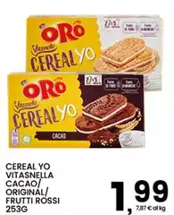 Vitasnella - Cereal Yo Cacao/Original/Frutti Rossi