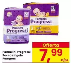 Pampers - Pannolini Progressi Pacco Singolo Pampers - Pannolini Progressi Pacco Singolo