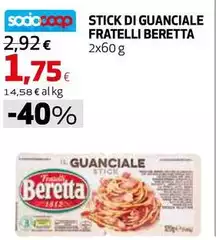 Beretta - Stick Di Guanciale Fratelli Beretta - Stick Di Guanciale Fratelli