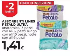 Lines - Assorbenti Petalo Ultra