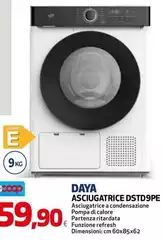 Daya - Asciugatrice Dstd9pe