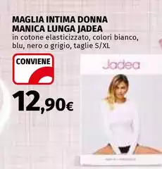Intima+ - Maglia Intima Donna Manica Lunga Intima+ - Maglia Intima Donna Manica Lunga