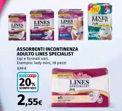 Lines - Assorbenti Incontinenza Adulto Specialist