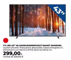 Samsung - Tv Led 43" 4k Saue43u8000fuxzt Smart