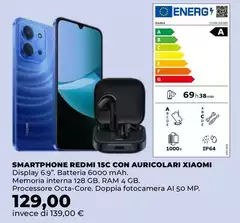 Xiaomi - Smartphone Redmi 15c Con Auricolari Xiaomi - Smartphone Redmi 15c Con Auricolari