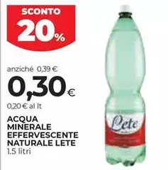 Lete - Acqua Minerale Effervescente Naturale Lete - Acqua Minerale Effervescente Naturale