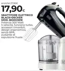 Black & Decker - Sbattitore Elettrico Mod. BXMX301E