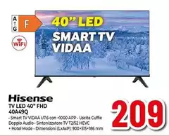 Hisense - Tv Led 40" Fhd 40A49Q Hisense - Tv Led 40" Fhd 40A49Q