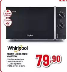 Whirlpool - Cook20 Microonde A Libera Installazione - MWP 101 W
