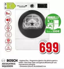 Bosch - Asciugatrice WQG233D1II