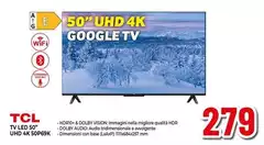 TCL - Tv Led 50" Uhd 4K 50P69K