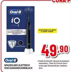 Oral B - Spazzolino Elettrico Io2cleanandcareblack Oral B - Spazzolino Elettrico Io2cleanandcareblack