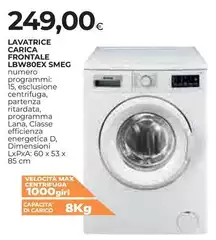 Smeg - Lavatrice Carica Frontale Lbw80ex