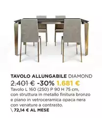 Tavolo Allungabile Diamond Tavolo Allungabile Diamond