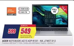 Acer - Notebook AG15-42P-R1D1-NX.J7WET.012 Acer - Notebook AG15-42P-R1D1-NX.J7WET.012