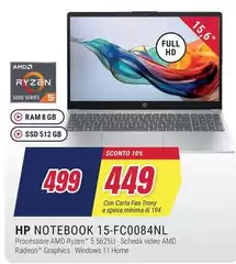 HP - Notebook 15-FC0084NL
