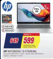 HP - Notebook 15-FC0083NL