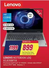 Lenovo - Notebook LOQ 83JE00BTIX Lenovo - Notebook LOQ 83JE00BTIX