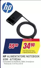 HP - Alimentatore Notebook 65W-671R2AA