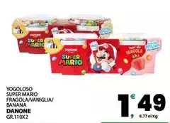 Danone - Yogoloso Super Mario Fragola/Vaniglia/ Banana