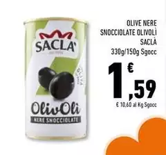 Saclà - Olive Nere Snocciolate Olivoli Saclà - Olive Nere Snocciolate Olivoli