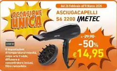 Imetec - Asciugacapelli S6 2200
