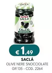 Saclà - Olive Nere Snocciolate Saclà - Olive Nere Snocciolate