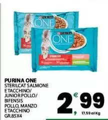 Purina - One Sterilcat Salmone Etac/ Junior Pollo/ Bifensis Pollo/ Manzo Etac/mino Purina - One Sterilcat Salmone Etac/ Junior Pollo/ Bifensis Pollo/ Manzo Etac/mino