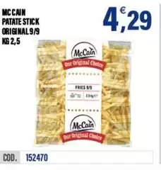Mccain Mc Cain - Patate Stick Original 
