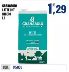 Granarolo - Latte UHT Intero