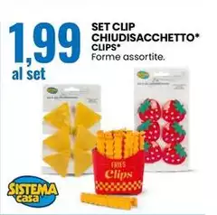 Sistema Casa - Set Clip Chiudisacchetto*