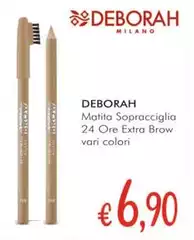 Deborah - Matita Sopracciglia 24 Ore Extra Brow Deborah - Matita Sopracciglia 24 Ore Extra Brow