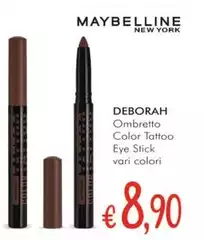 Maybelline -  Deborah Ombretto Color Tatto Eye Stick 