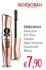 Deborah - Mascara 24 Ore Instant Max Volume Ceramidi Black Deborah - Mascara 24 Ore Instant Max Volume Ceramidi Black