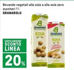 Granarolo - Bevande Vegetali Alla Soia O Alla Soia Zero Zuccheri