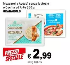Granarolo - Mozzarella Accadi Senza Lattosio O Cucina Ad Arte