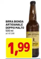 Onda - Birra Bionda Artigianale Doppio Malto Onda - Birra Bionda Artigianale Doppio Malto