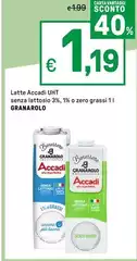 Granarolo - Latte Accadi UHT Senza Lattosio