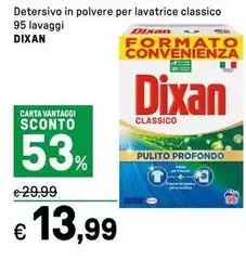 Dixan - Detersivo In Polvere Per Lavatrice Classico