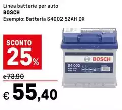 Bosch - Linea Batterie Per Auto