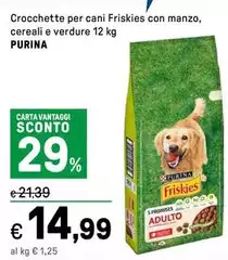 Purina - Crocchette Per Cani Friskies Con Manzo, Cereali E Verdure Purina - Crocchette Per Cani Friskies Con Manzo, Cereali E Verdure