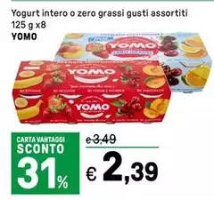 Yomo - Yogurt Intero O Zero Grassi