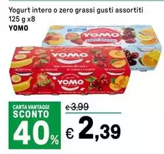 Yomo - Yogurt Intero O Zero Grassi