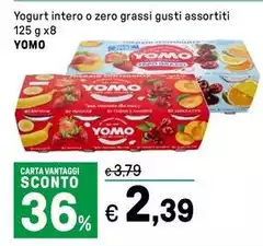Yomo - Yogurt Intero O Zero Grassi