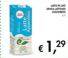 Colfiorito - Latte PS UHT Senza Lattosio