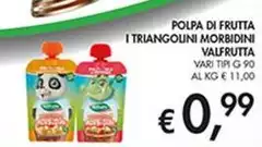 Valfrutta - Polpa Di Frutta I Triangolini Morbidini