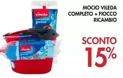 Vileda - Mocio Completo + Fiocco Ricambio Vileda - Mocio Completo + Fiocco Ricambio