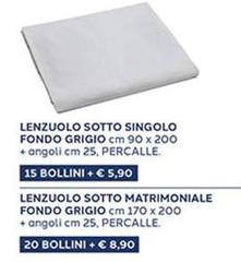 Lenzuolo Sotto Singolo Fondo  Singolo Grigio